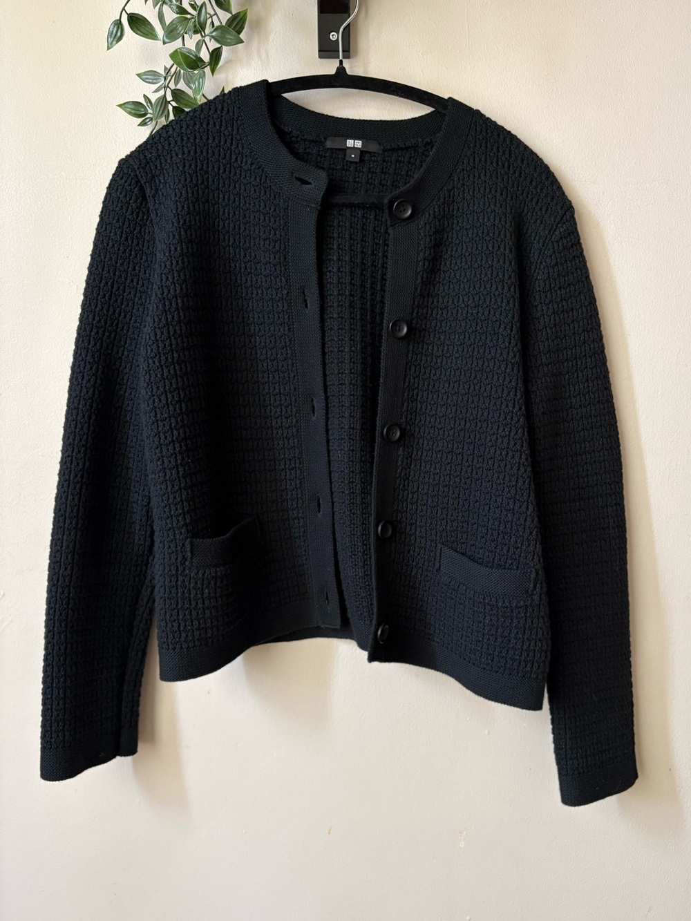 Uniqlo Knitted Short Jacket - Black